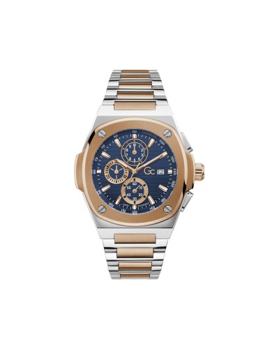 Guess Reloj de Hombre Y99002G7MF Cronógrafo Plata Azul
