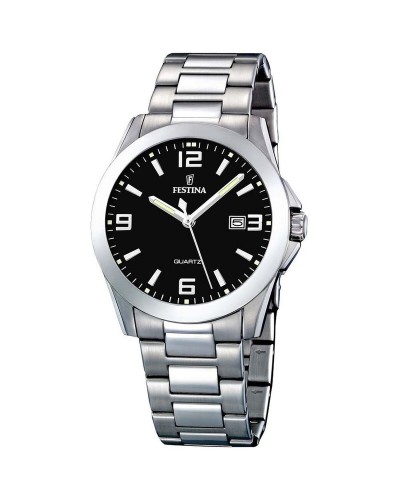Festina Montre Homme Noir Argent F16376/4 - Ø 40mm - Élégante et Résistante
