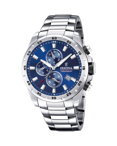 Festina Reloj Hombre F20463/2 Plateado - Cronógrafo Acero Inoxidable

