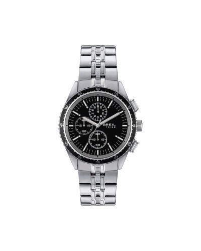 Breil Tribe Montre Homme Noire, Boîtier 43mm - Style Sportif et Décontracté
