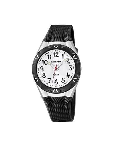 Calypso Herrenuhr Schwarz K6064/2 - Durchmesser 35mm - Sportlicher Stil
