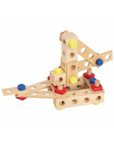 Jeujura Set Construcciones Madera 70 Piezas - Juego Creativo para Niños
