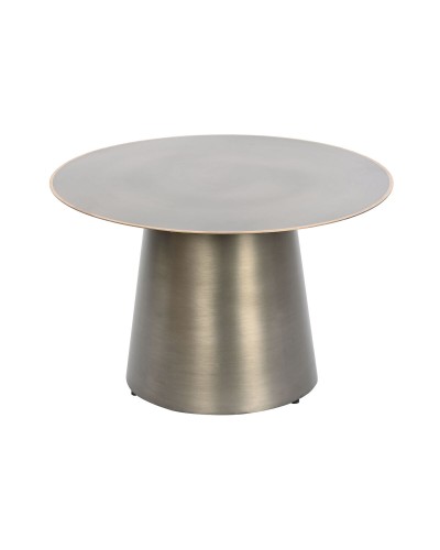 Sidobord DKD Home Decor Gyllene Mörkgrå Metall 60 x 60 x 37 cm