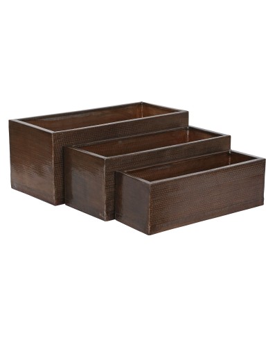 ESPRIT Goldene Aluminium Blumentopf-Sets | 100 x 43 x 40 cm
