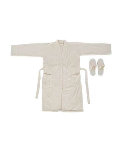 Albornoz ESPRIT de Rizo de Algodón Absorbente, 400 g/m², Crema, Mujer
