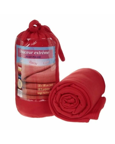 Rote, weiche Fleece-Winterdecke | 130 x 180 cm | Warm und kuschelig
