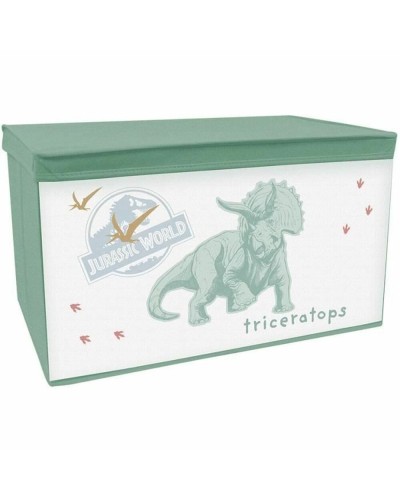 Boîte de Rangement Fun House Jurassic World, Vert, 55,5 x 34,5 x 34 cm, pour Jouets et Objets.
