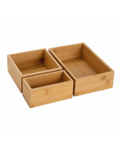 Andrea House Storage Boxes 3 Pieces, 30 x 23 x 7 cm

