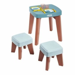 Table et 2 Chaises Ecoiffier pour Enfants, Multicolore, Plastique Résistant (13 Pièces)
