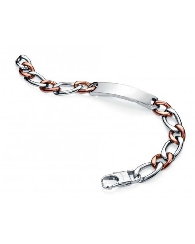 Viceroy Bracelet Homme Acier Maille Milanaise Noir 21cm - Élégant & Résistant
