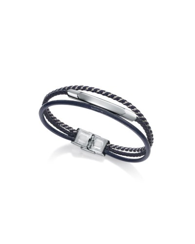 Viceroy Bracelet Homme Acier Maille Milanaise Noir - Élégant et Moderne
