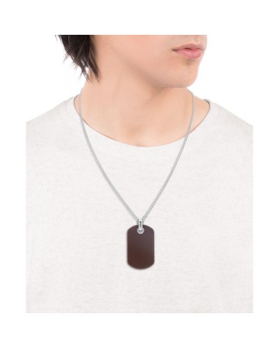 Viceroy Collier Homme Acier Inoxydable Maille Byzantine - Style Élégant
