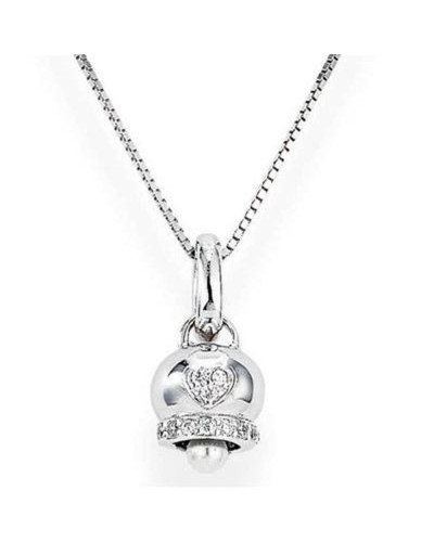 Women's Amen Necklace CLPSBHBB - 925 Silver Rosary and Black Crystals
