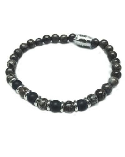 Frank 1967 Pulsera Hombre Acero Negro Malla Milán - Elegante Casual
