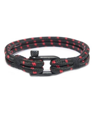 Frank 1967 Herrenarmband Edelstahl Schwarz Byzantinerkette 21cm
