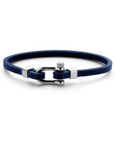 Frank 1967 Bracciale Uomo Acciaio Nero Maglia Bizantina 21cm
