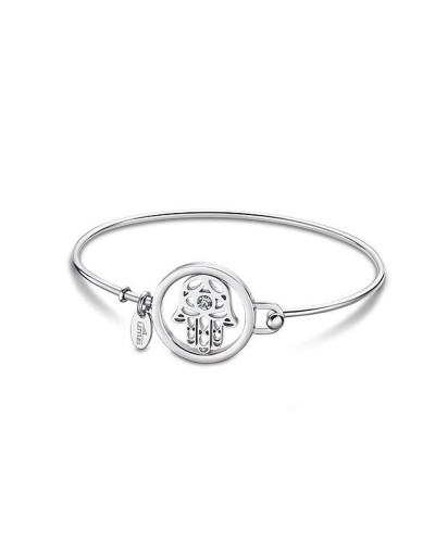 Lotus Bracelet Femme LS2014-2/6 Acier Argent Cristaux Bijou Élégant
