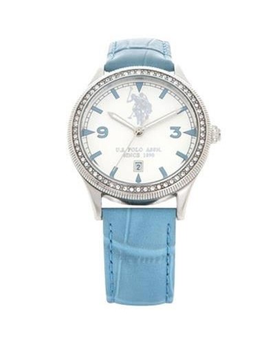 U.S. Polo Assn. Montre Femme USP5037AQ - Cadran Bleu, Élégant & Décontracté
