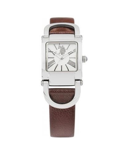 U.S. Polo Assn. Reloj de Mujer USP5011BR Marrón - Casual y Elegante
