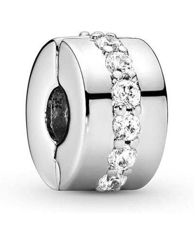 Naisten onnenkoru Pandora CLEAR SPARKLING ROW CLIP