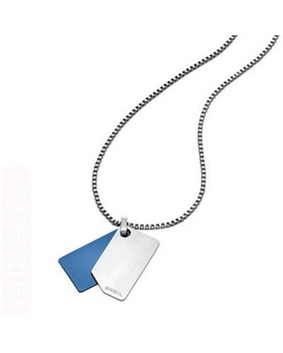 Breil Men's Necklace BONFIRE Black Steel - Modern Design

