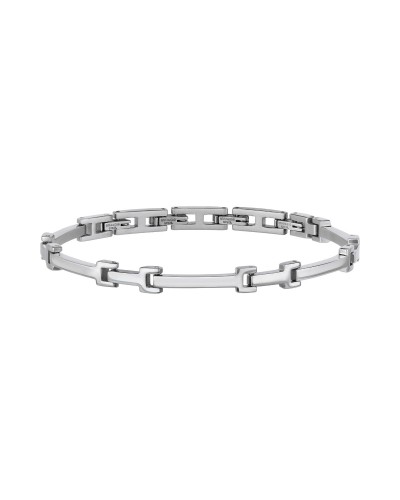 Breil Brazalete Hombre TJ3108 Acero Inoxidable Malla Milán Negro
