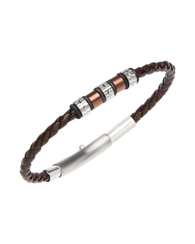 Breil Pulsera Hombre TJ3371 Acero Inoxidable Malla Milanesa Negro
