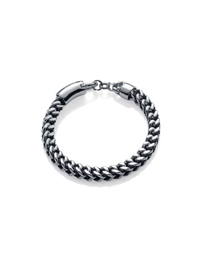 Bracelet Homme Viceroy Acier Inoxydable Maille Milanaise Fermeture Réglable
