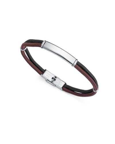 Viceroy Bracciale Uomo Acciaio Inossidabile Maglia Milano Argento - Elegante & Casual 14018P01011
