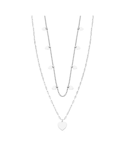 Lotus Women's Necklace LS2236-1/1 Silver Steel Pendant Crystals
