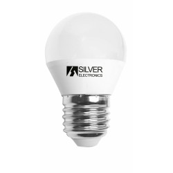 Silver Electronics LED-Lampe E27 Kugelförmig 5W 3000K - Warmes Stimmungslicht

