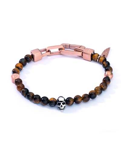 AN Jewels Men's Bracelet Black and Red Steel - Modern Style AA.P255RBR
