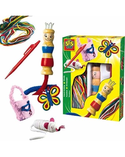 SES Creative Tricotin : Kit de Jeu Créatif Multicolore + Fils (1pc)
