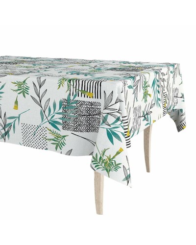 Exma Mix Gummi-Buffettischdecke auf Rolle, 140 cm x 25 m, Weiß, Fleckabweisend
