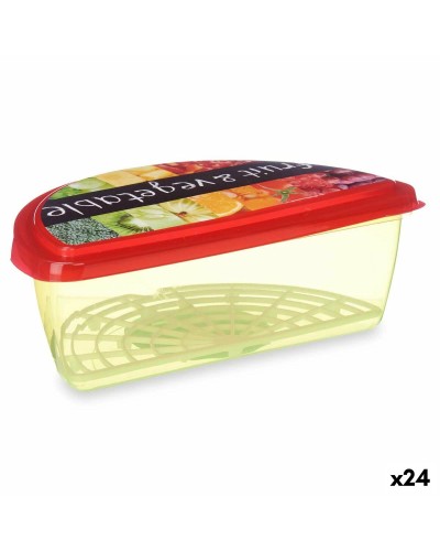 Lunchlåda Frukt och grönsaker Multicolour Plast 23 x 8 x 13 cm (24 antal)