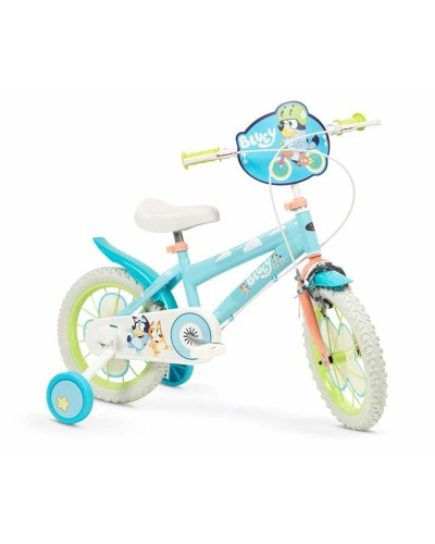 Kinderfiets Bluey 14" Blauw Groen