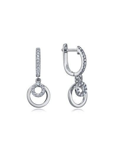 Viceroy Ohrringe Damen Silber 925 Kreis Zirkonia 7122E000-38
