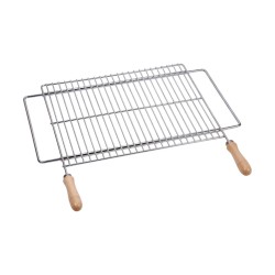 Grill Sauvic Acier Galvanisé | Surface de Cuisson 50 x 40 cm | Idéal pour Jardin et Camping
