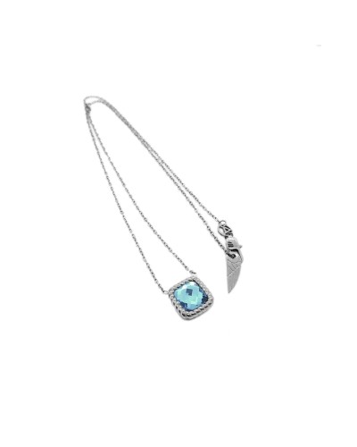 AN Jewels Collana Donna AL.NMW07SBL - Argento 925, Zirconi Blu
