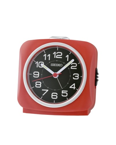 Reloj Despertador Analógico Seiko QHE194R Colorido con Función Snooze
