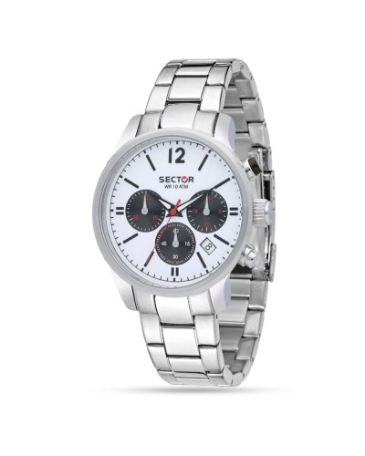 Sector Herren Silber R3273693003: Sportliche Chronograph Uhr
