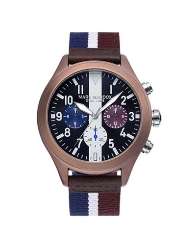 Mark Maddox Reloj Hombre HC2001-45 Azul Acero Cronógrafo
