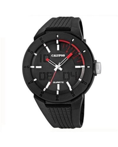 Calypso K5629/2: Reloj de Hombre Negro, Deportivo y Resistente
