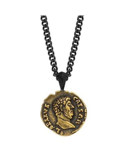 Frank 1967 Collier Homme Acier Inoxydable Noir - Chaîne Tendance Décontractée
