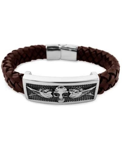 Frank 1967 Herrenarmband Edelstahl Schwarz - Modernes Design 7FB-0026
