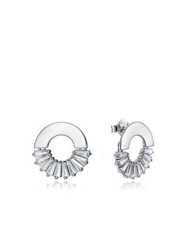 Viceroy Women's Earrings Sterling Silver 925 Hoop Zirconia - Elegant & Luminous
