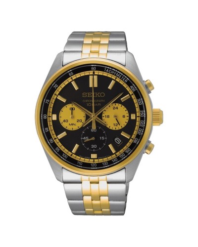 Seiko SSB430P1 Reloj de Hombre Cronógrafo Acero Azul Deportivo
