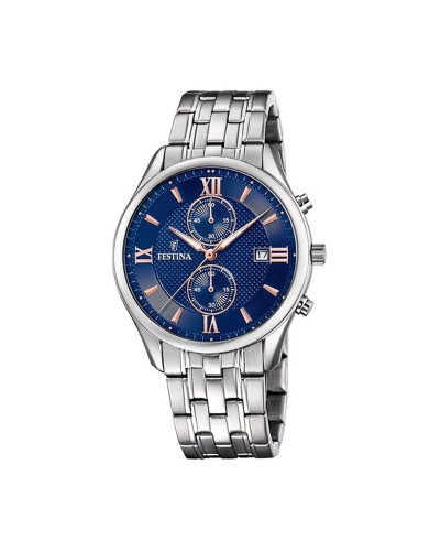 Festina F6854/6 Montre Homme Argentée : Chronographe, Étanche
