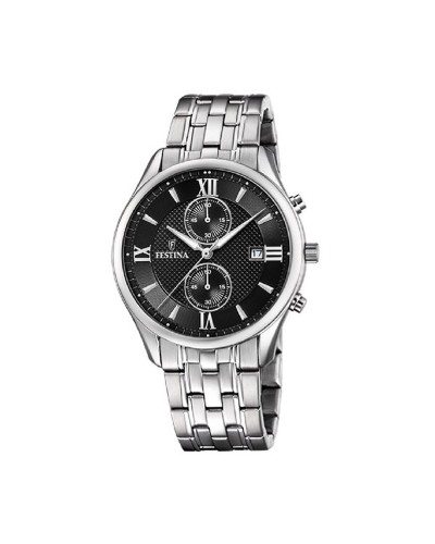 Festina F6854/8 Montre Homme Noir/Argent - Chronographe Sport
