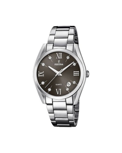 Festina Herrenuhr F16790/F Grau Silberfarben - Elegantes Design
